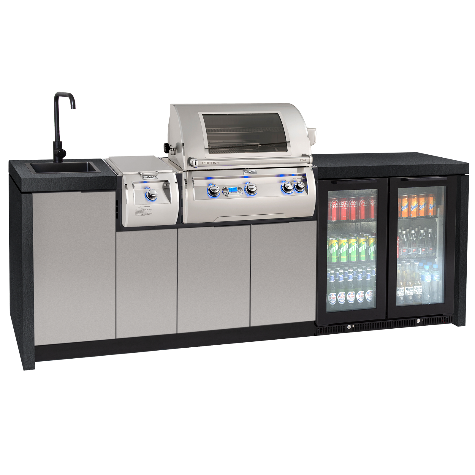 Fire Magic Grills Island System with Refrigerator Australia NZ Fire