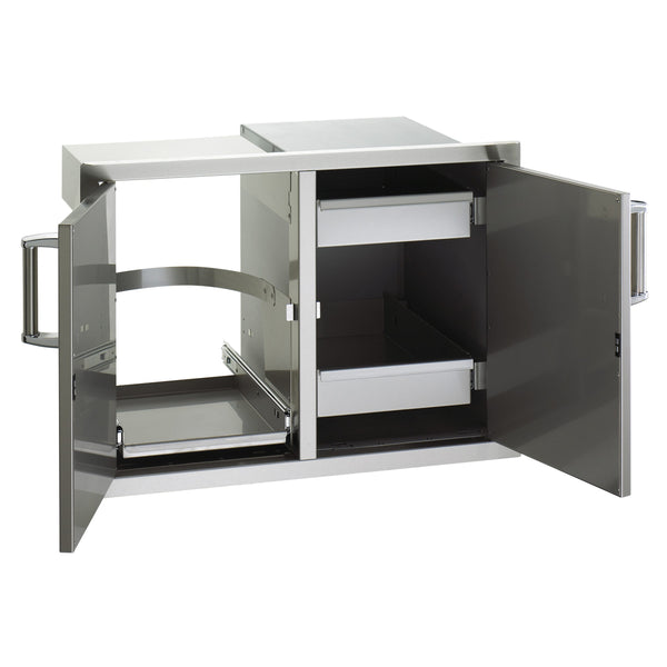 Fire Magic Grills Double Doors w/Trash Tray & Dual Drawers
