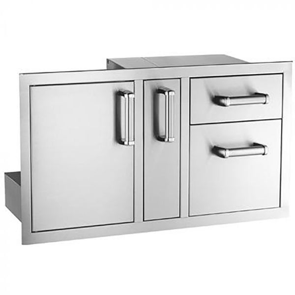 Fire Magic Grills Flush Door/Drawer Combo with Platter Storage