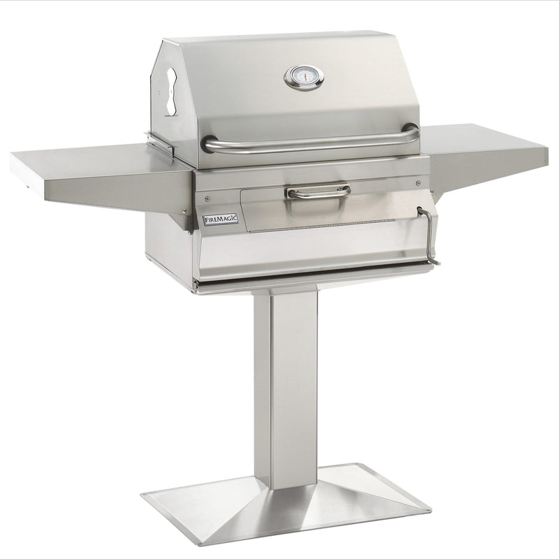Fire Magic Grills Charcoal Patio Post Mount Grill